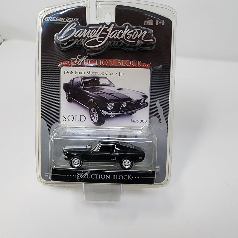 1968 Ford Mustang Cobra Jet * Greenlight Barrett-Jackson Auction Block