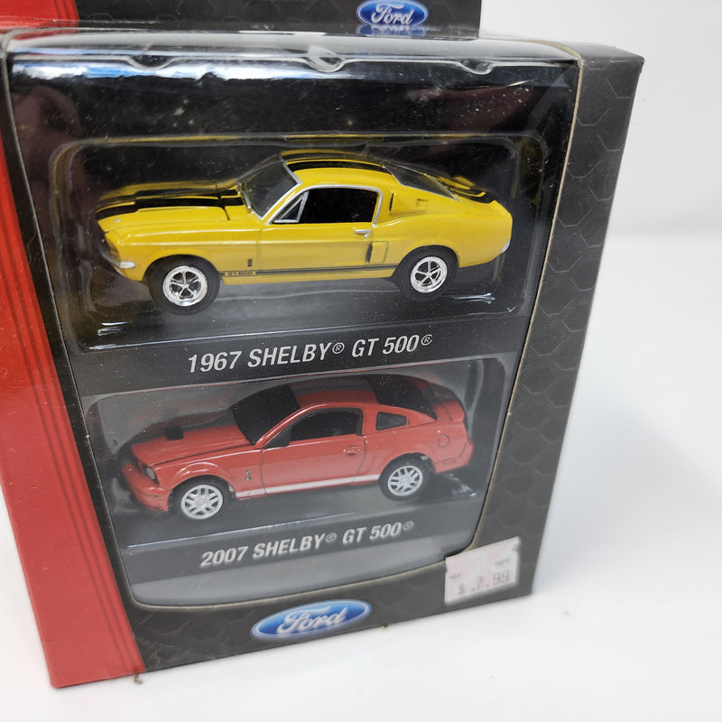 2 Pack Ford * Greenlight 1967 Shelby GT 500 & 2007 Shelby GT 500