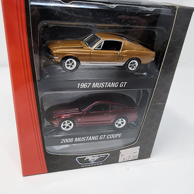 2 Pack Ford * Greenlight 1967 Mustang GT & 2008 Mustang GT Coupe