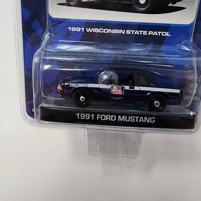 1991 Ford Mustang Wisconsin State Patrol * Greenlight Hot Pursuit