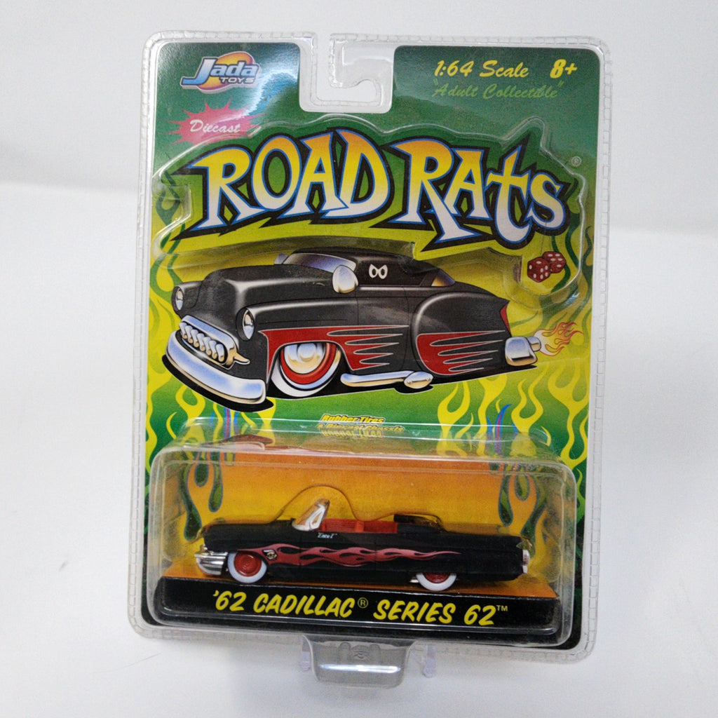 ROAD RATS キャデラック　59 62 ローライダー　カスタム　jada 62 Cadillac Series 62 * Black * Jada Toys Road Rats Series