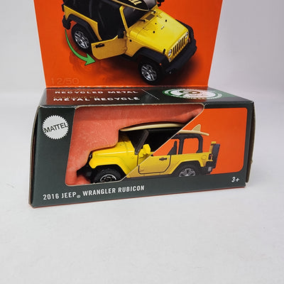 2016 Jeep Wrangler Rubicon * Yellow * 2025 Matchbox Moving Parts Case C