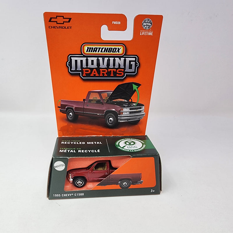 1995 Chevy C1500 * Burgundy * 2025 Matchbox Moving Parts Case C