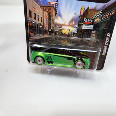 Honda Civic Si * Green/Black * Hot Wheels Boulevard Series