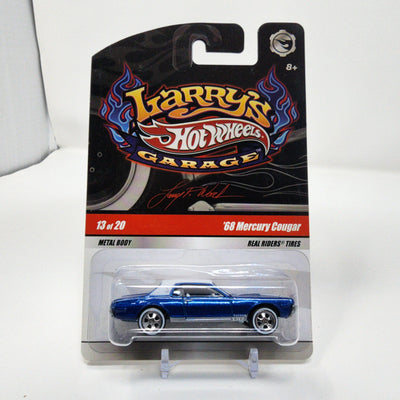 '68 Mercury Cougar #13 * Blue * Hot Wheels Garage Larry's