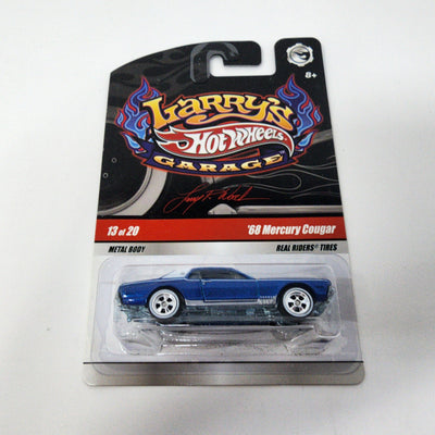 '68 Mercury Cougar #13 * Blue * Hot Wheels Garage Larry's