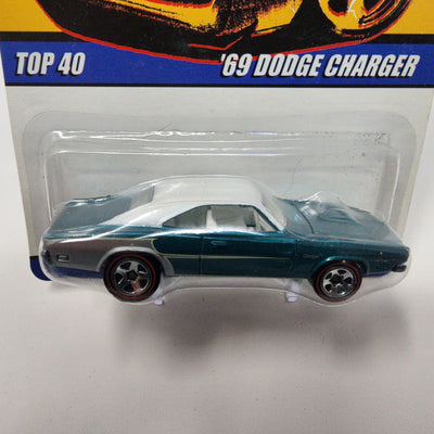 '69 Dodge Charger  Top 40 * Teal * Hot Wheels Since 68