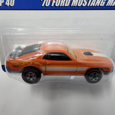 '70 Ford Mustang Mach 1 Top 40 * Orange * Hot Wheels Since 68