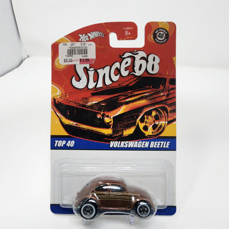 Volkswagen Beetle Top 40 * Brown * Hot Wheels Since 68