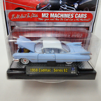 1959 Cadillac Series 62 * Blue * M2 Machines Auto-Thentics