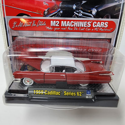 1959 Cadillac Series 62 * Red * M2 Machines Auto-Thentics