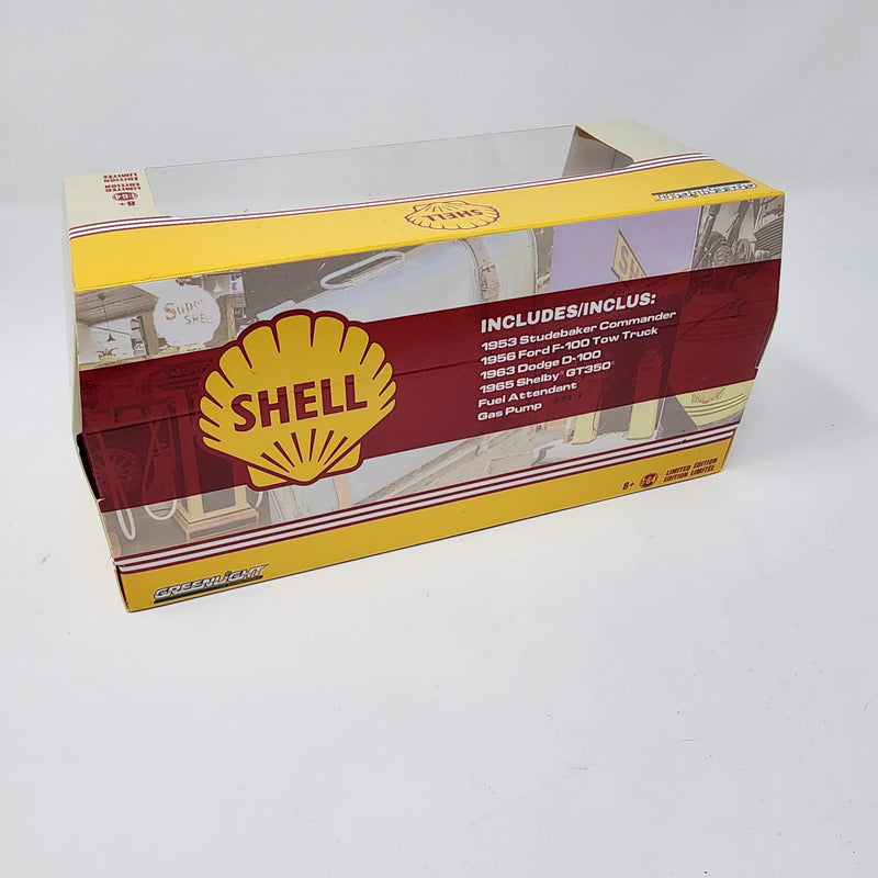 Shell Service Center Collection * 4 Car Set  * Greenlight Diorama