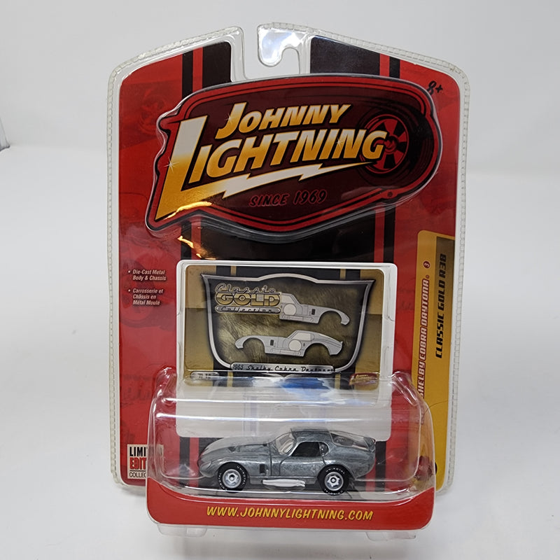 1965 Shelby Cobra Daytona Unpainted * Johnny Lightning Classic Gold Collection