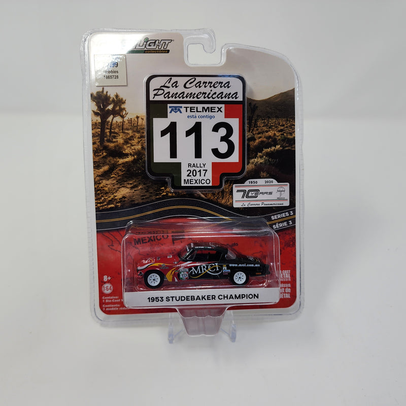 Black/Red * 1953 Studebaker Champion * Greenlight La Carrera Panamericana