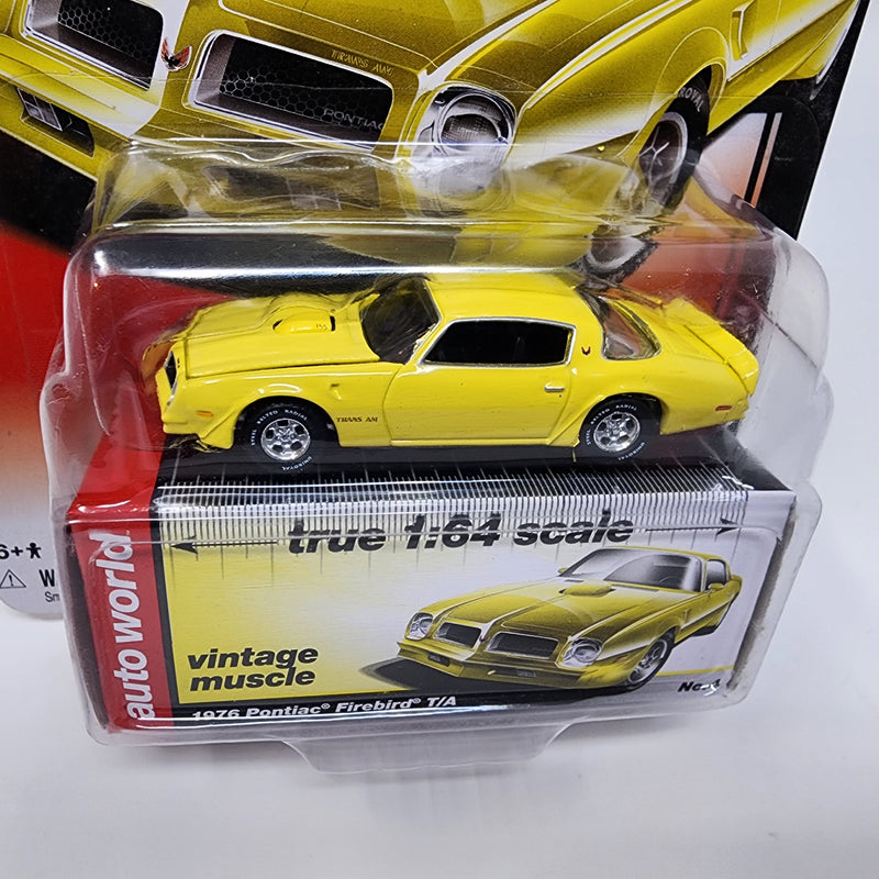1976 Pontiac Firebird T/A * Yellow Walmart * Auto World Vintage Muscle