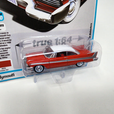 1958 Plymouth Belvedere * RED * Auto World Classics Chrome