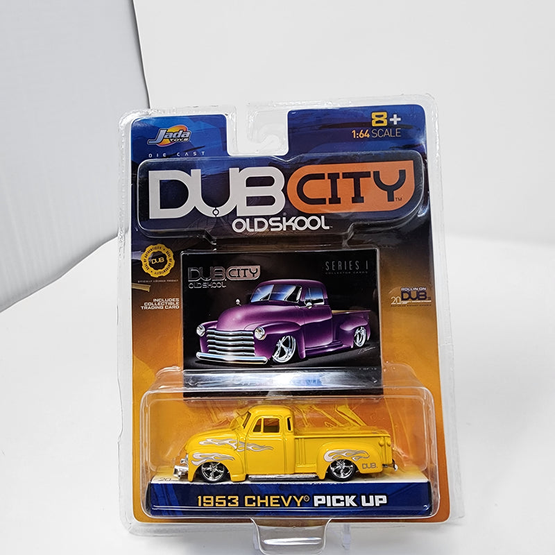 1953 Chevy Pick Up * Yellow * Jada Toys 1:64 Scale Dub City Oldskool