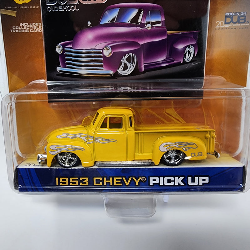 1953 Chevy Pick Up * Yellow * Jada Toys 1:64 Scale Dub City Oldskool