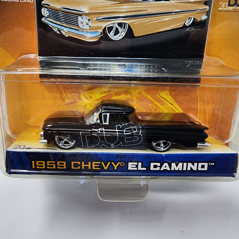 1959 chevy El Camino * Black * Jada Toys 1:64 Scale Dub City Oldskool