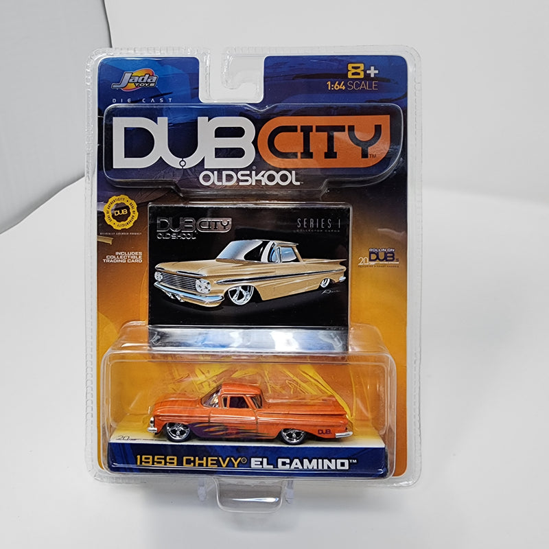 1959 Chevy El Camino * Orange * Jada Toys 1:64 Scale Dub City Oldskool