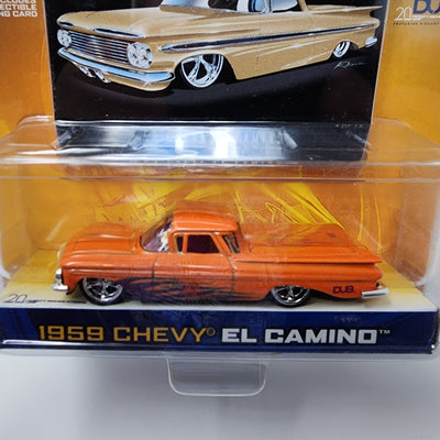 1959 Chevy El Camino * Orange * Jada Toys 1:64 Scale Dub City Oldskool