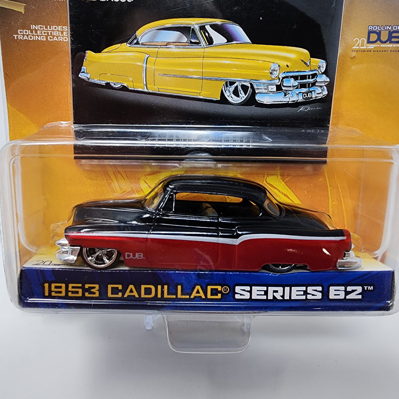 1953 Cadillac Series 62 * Black/Red * Jada Toys 1:64 Scale Dub City Oldskool