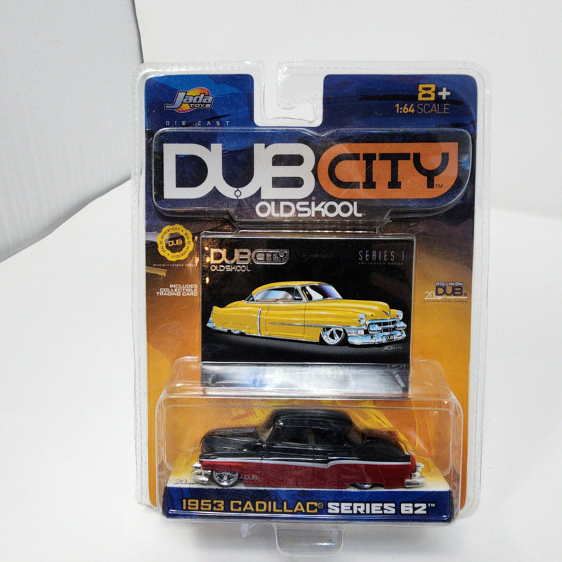 1953 Cadillac Series 62 * Black/RED * Jada Toys 1:64 Scale Dub City Oldskool