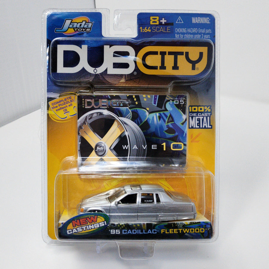 95 Cadillac Fleetwood * Silver * Jada Toys 1:64 Scale Dub City