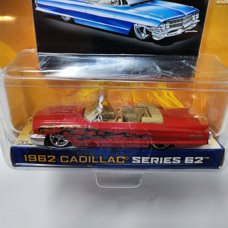 1962 Cadillac Series 62 * Red * Jada Toys 1:64 Scale Dub City Oldskool