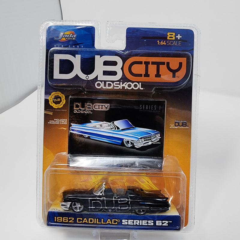 1962 Cadillac Series 62 * Black * Jada Toys 1:64 Scale Dub City Oldskool