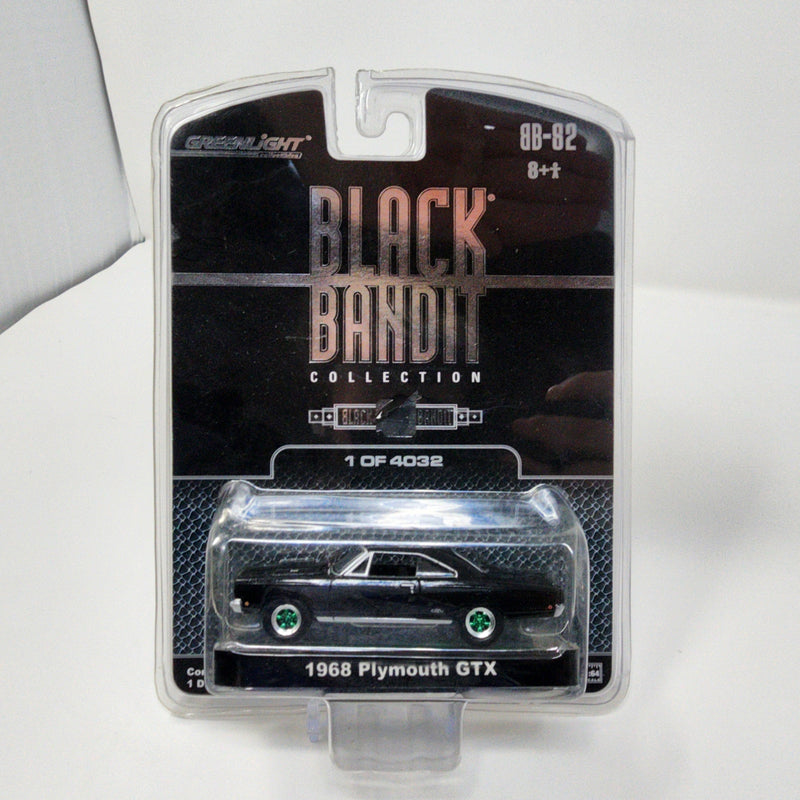 Chase Green Machine * 1968 Plymouth GTX * Greenlight Black Bandit