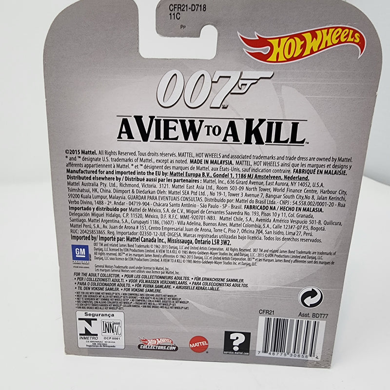 Corvette Bond 007 A View to a Kill * Hot Wheels Retro Entertainment