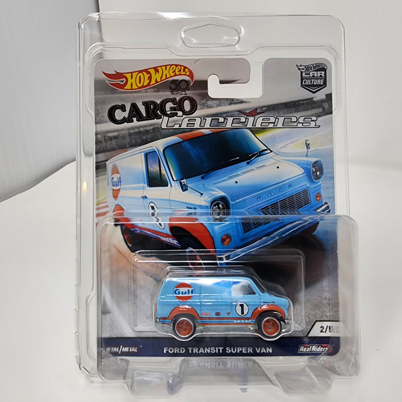 Ford Transit Super Van * Gulf * Hot Wheels Car Culture Cargo Carriers