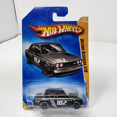 Datsun Bluebird 510 #37 * BLACK * Hot Wheels 2009