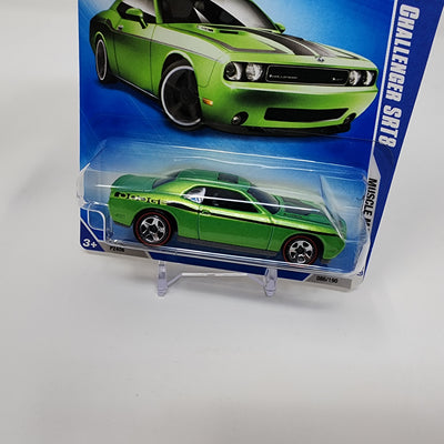 '08 Dodge Challenger SRT8 #86 * Green w/ Redline Tires * Hot Wheels 2009