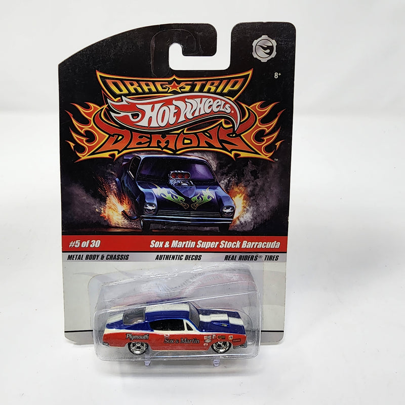 Sox & Martin Super Stock Barracuda * Hot Wheels Drag Strip Demons