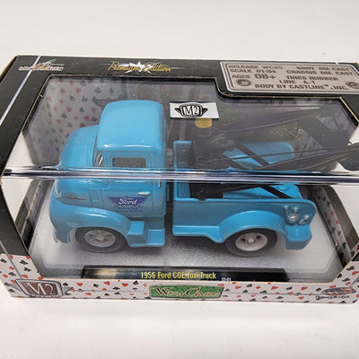 1956 Ford COE Tow Truck * Blue * M2 Machines Wild Cards