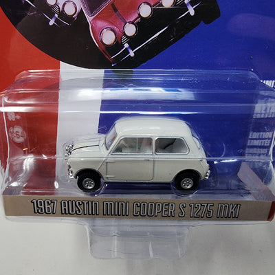 1967 Austin Mini Cooper S 1275 MKI * WHITE * Greenlight The Italian Job