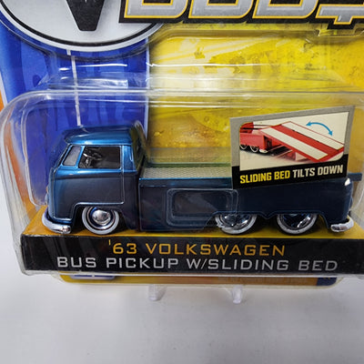 '63 Volkswagen Bus Pickup w/ Sliding Bed * Jada Toys 1:64 Scale V Dubs