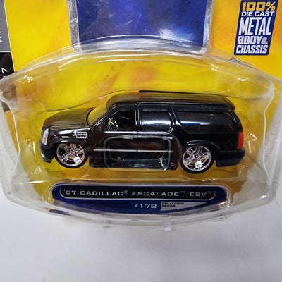 '07 Cadillac Escalade ESV * BLACK * Jada Toys 1:64 Scale Dub City