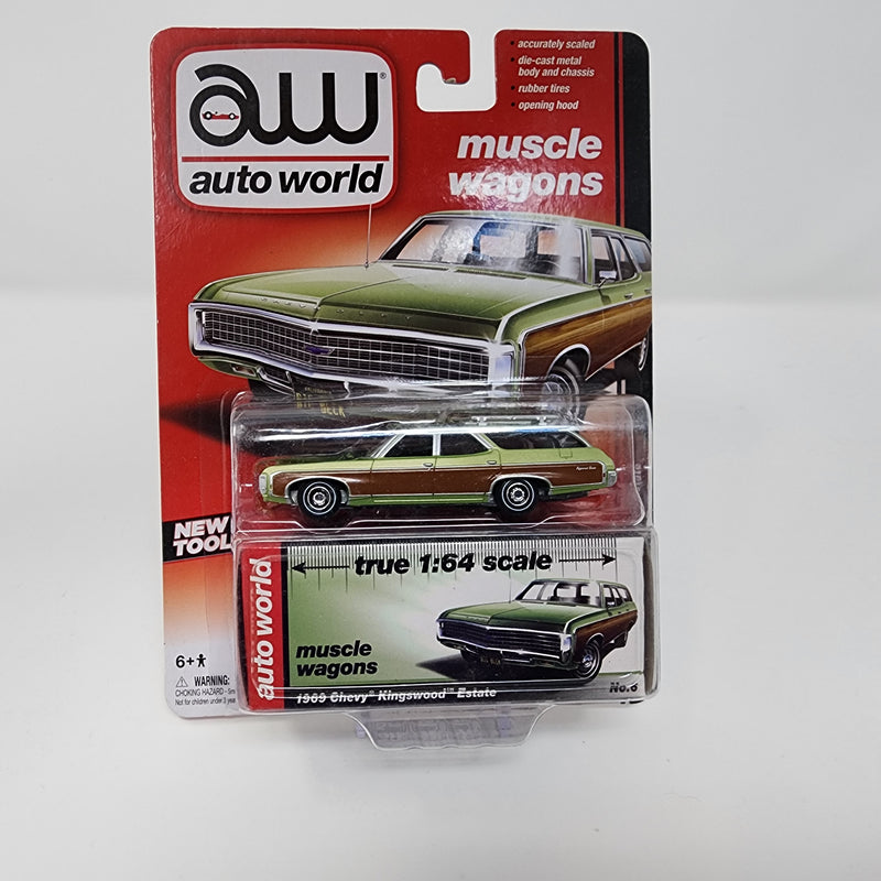 1969 Chevy Kingwood Estate * Green * Auto World Modern Muscle Wagons