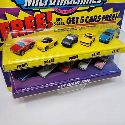 #19 Giant Fins w/ 10 Cars * Micro Machines 10 Years