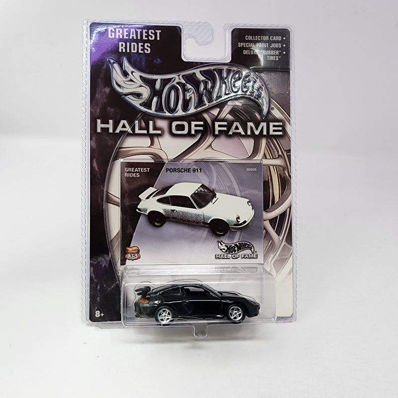 Porsche 911 * BLACK * Hot Wheels Hall of Fame Series