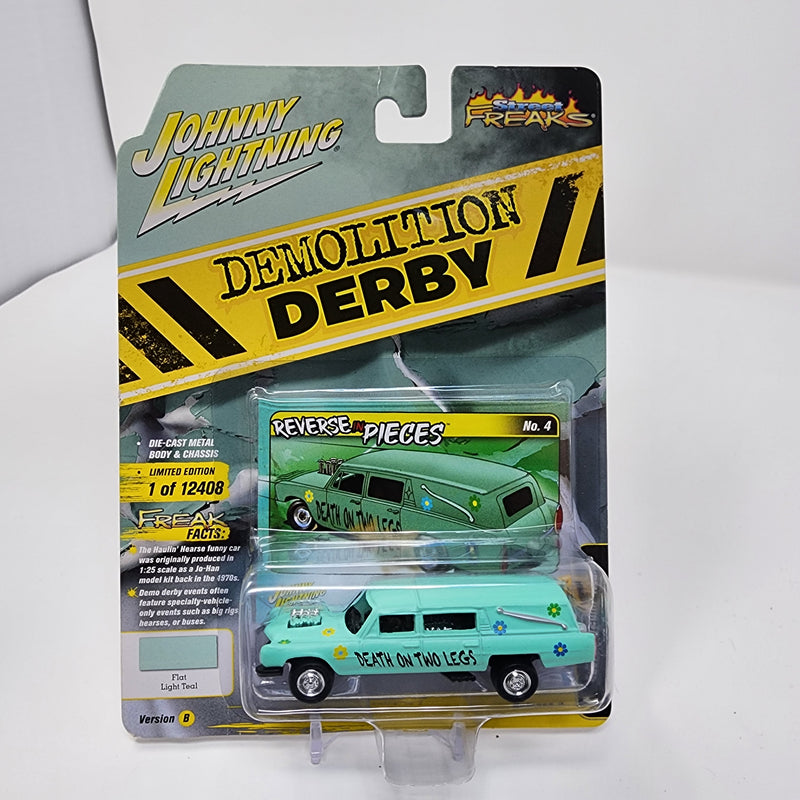 Custom Haulin Hearse * Aqua * Johnny Lightning