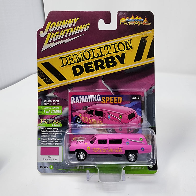 Custom Haulin Hearse * Pink * Johnny Lightning