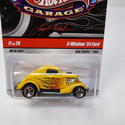 3-Window '34 Ford #11/20 * Yellow * Hot Wheels Garage Larry's