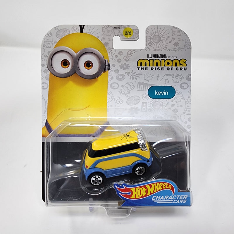 Kevin * Hot Wheels Character Cars Minions The Rise of Gru