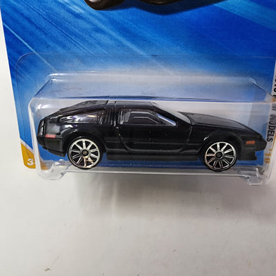 '81 Delorean DMC-12 #15 * Black * Hot Wheels 2010