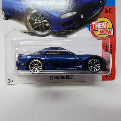 '95 Mazda RX-7 #336 * Blue * Hot Wheels 2017 w/ Factory Holo