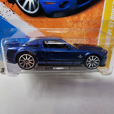 '10 Ford Shelby GT-500 Super Snake #3 * Blue * Hot Wheels 2011